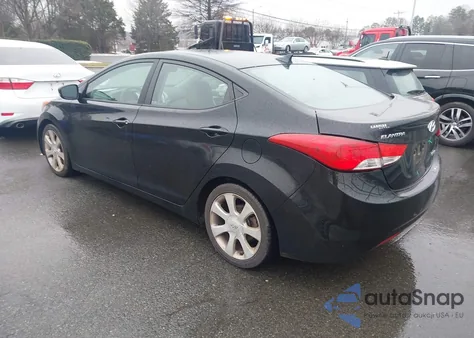2013 Hyundai Elantra Limited из США, поврежденный, VIN KMHDH4AE0DU526456
